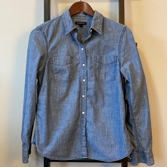 Land’s End Chambray Shirt - Picture 12 of 12